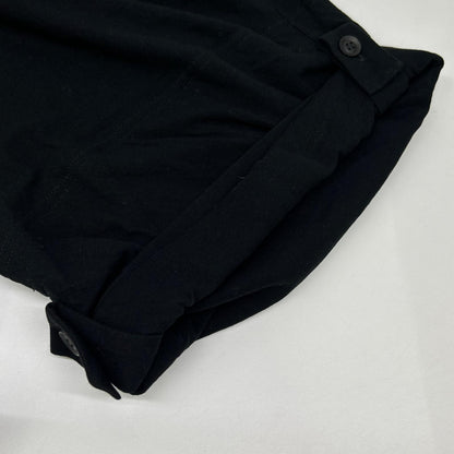 yohjiyamamoto ヨウジヤマモト HK-T40-092 ブラック HIGH TWISTED JERSEY TAB DETAIL PANTS ボトムス