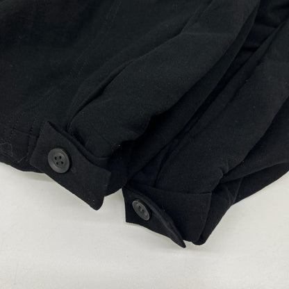 yohjiyamamoto ヨウジヤマモト HK-T40-092 ブラック HIGH TWISTED JERSEY TAB DETAIL PANTS ボトムス