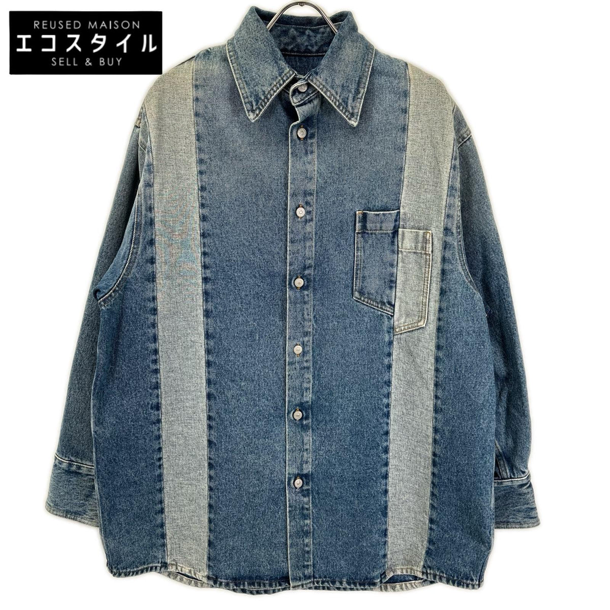 MM6 エムエムシックス SH2DT0013 24AW インディゴ 再構築 デニム ジャケット ジャケット