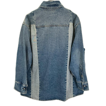 MM6 エムエムシックス SH2DT0013 24AW インディゴ 再構築 デニム ジャケット ジャケット