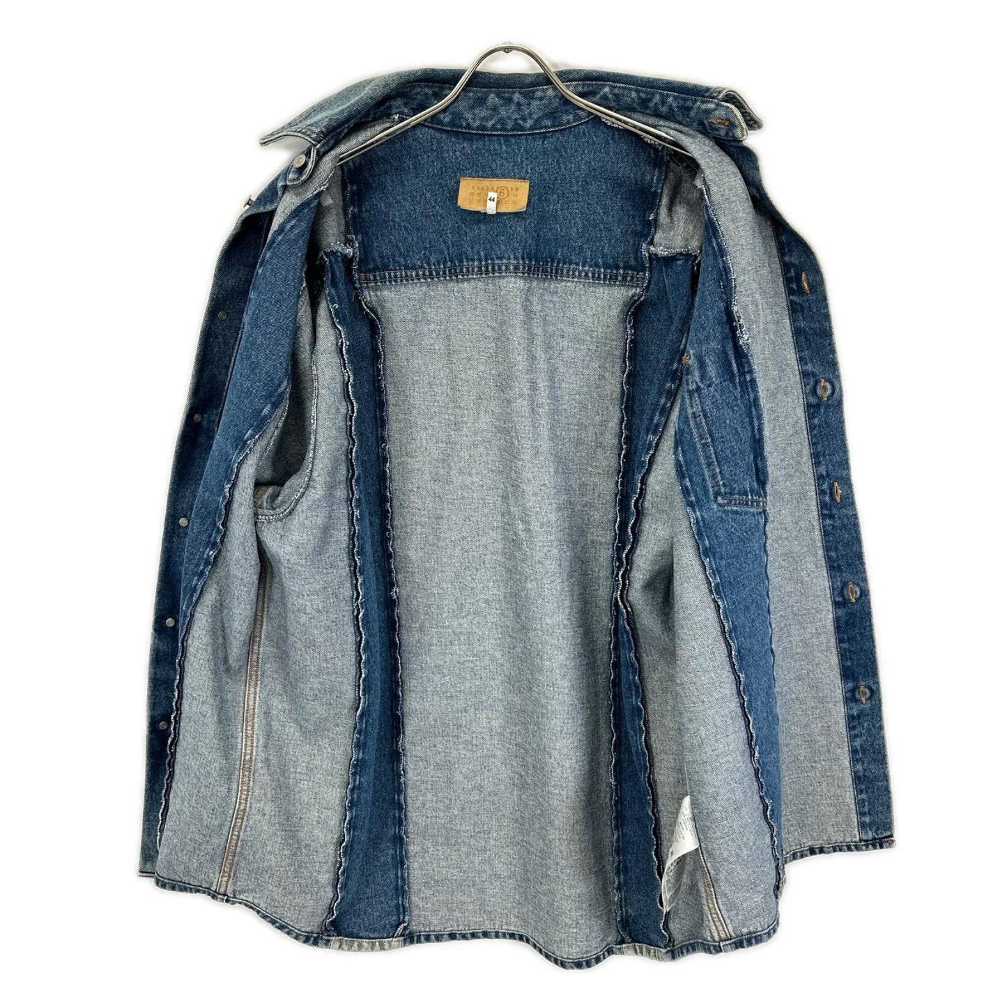 MM6 エムエムシックス SH2DT0013 24AW インディゴ 再構築 デニム ジャケット ジャケット