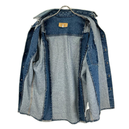 MM6 エムエムシックス SH2DT0013 24AW インディゴ 再構築 デニム ジャケット ジャケット