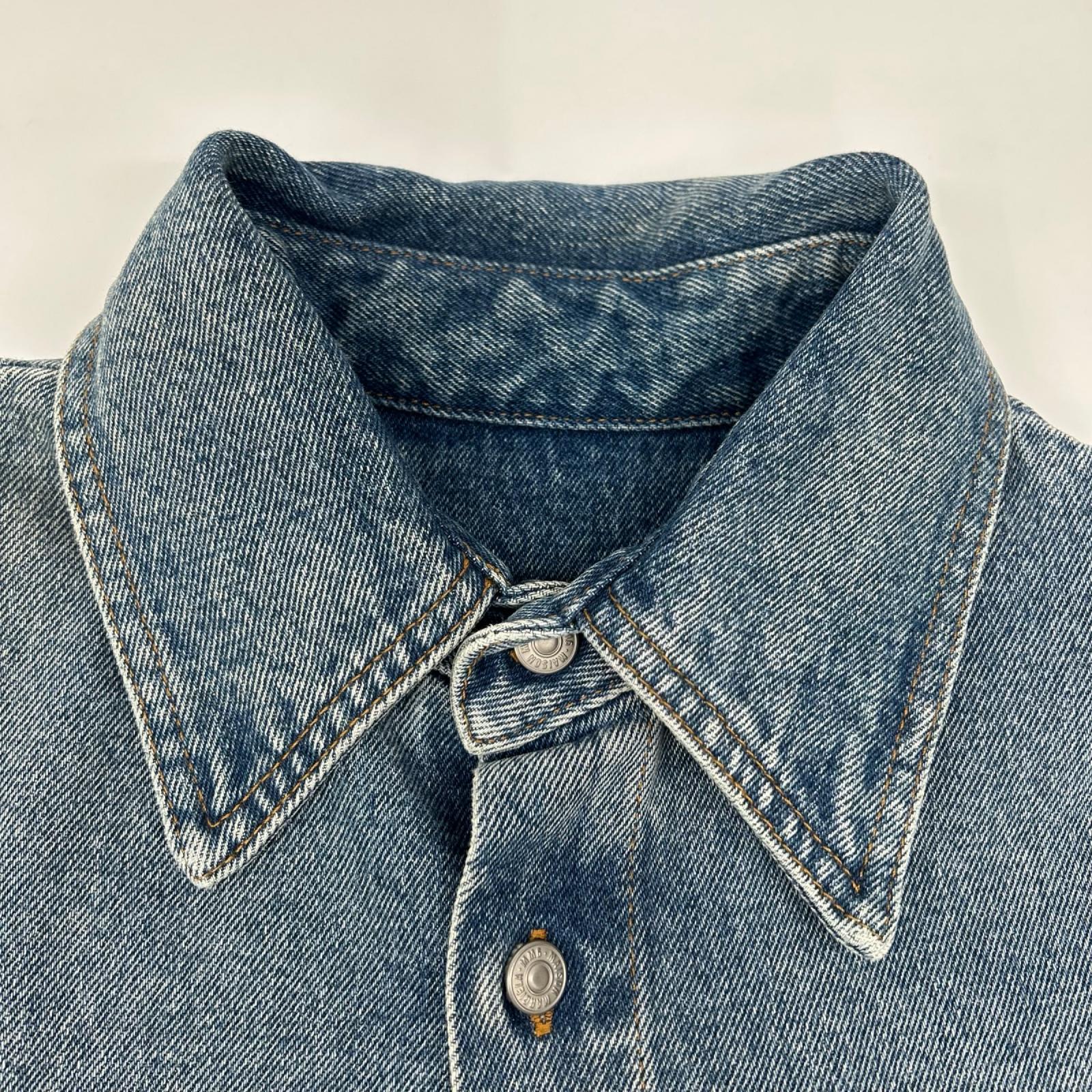 MM6 エムエムシックス SH2DT0013 24AW インディゴ 再構築 デニム ジャケット ジャケット