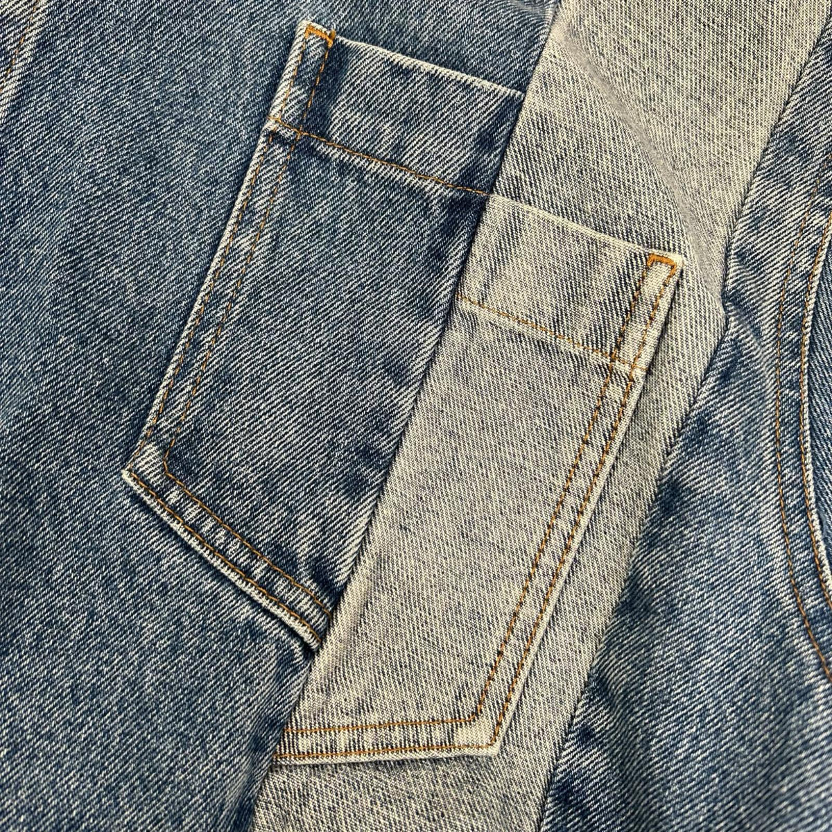 MM6 エムエムシックス SH2DT0013 24AW インディゴ 再構築 デニム ジャケット ジャケット