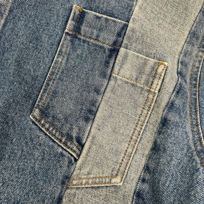 MM6 エムエムシックス SH2DT0013 24AW インディゴ 再構築 デニム ジャケット ジャケット