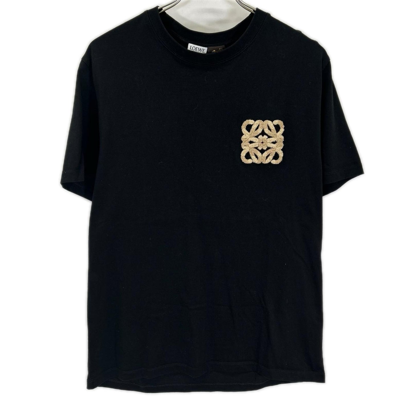 LOEWE ロエベ ブラック アナグラム刺繍 リラックスフィット　Tシャツ トップス