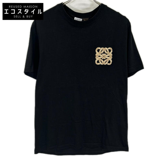 LOEWE ロエベ ブラック アナグラム刺繍 リラックスフィット　Tシャツ トップス