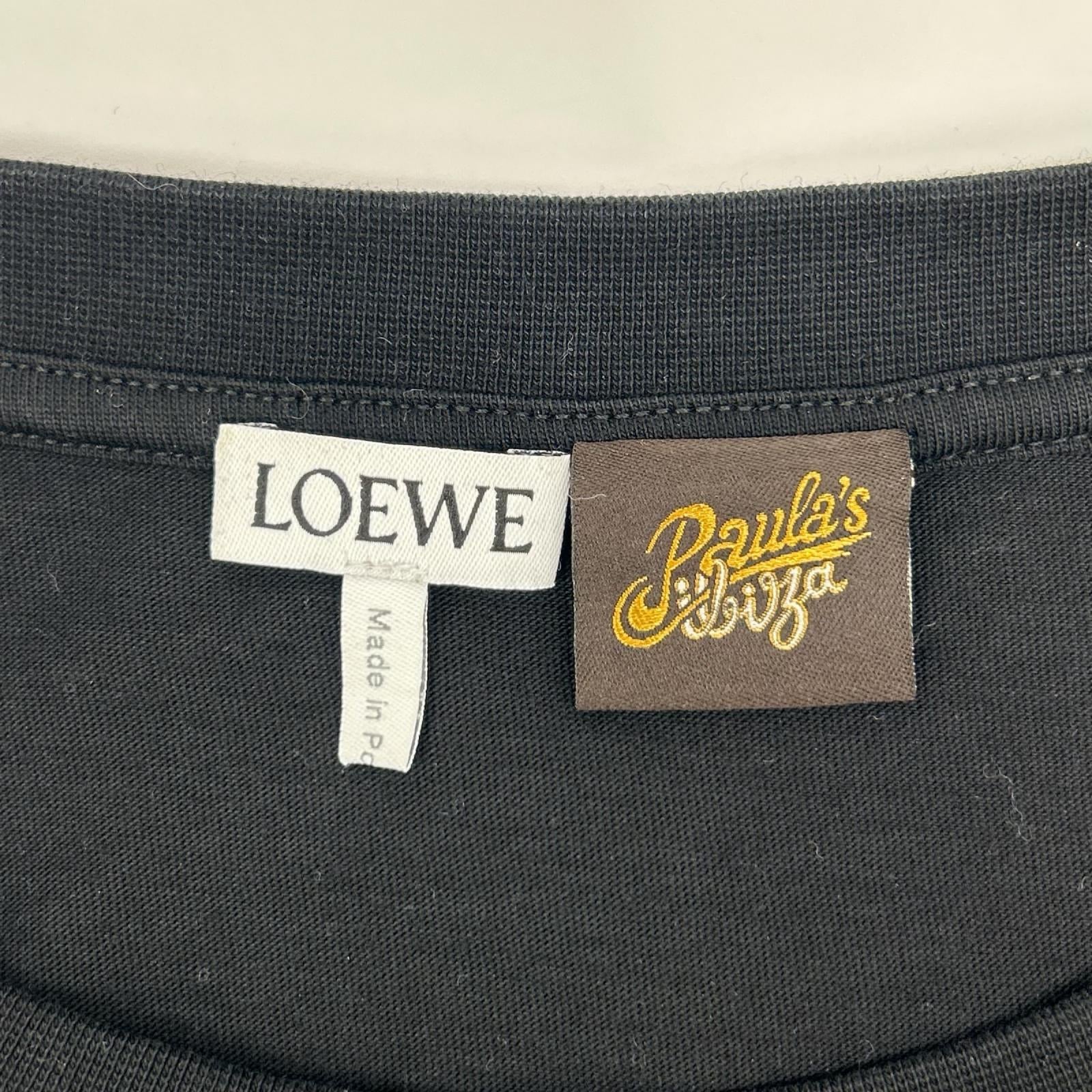 LOEWE ロエベ ブラック アナグラム刺繍 リラックスフィット　Tシャツ トップス