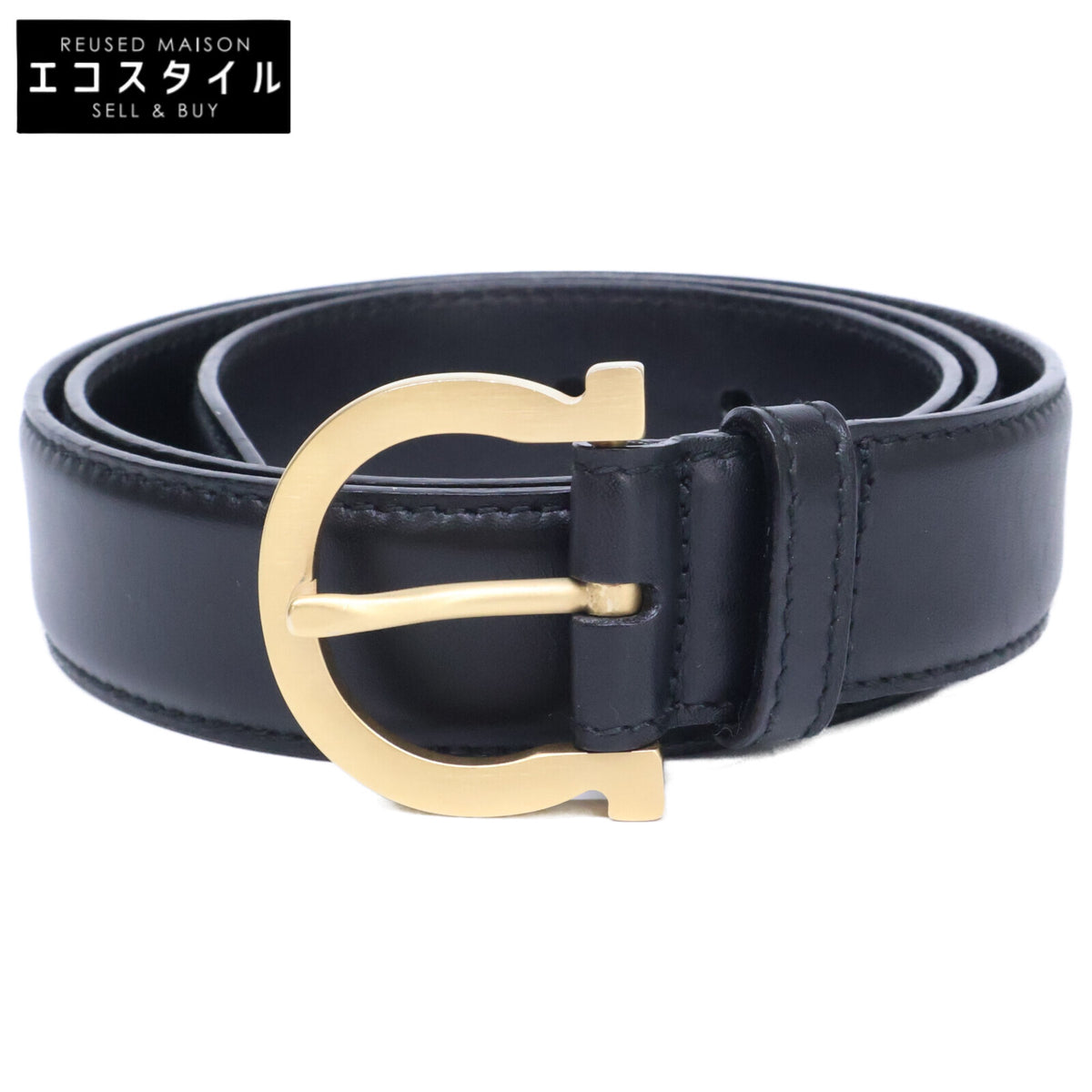 SalvatoreFerragamo サルバトーレフェラガモ 7086 ガンチーニバックル レザー ベルト