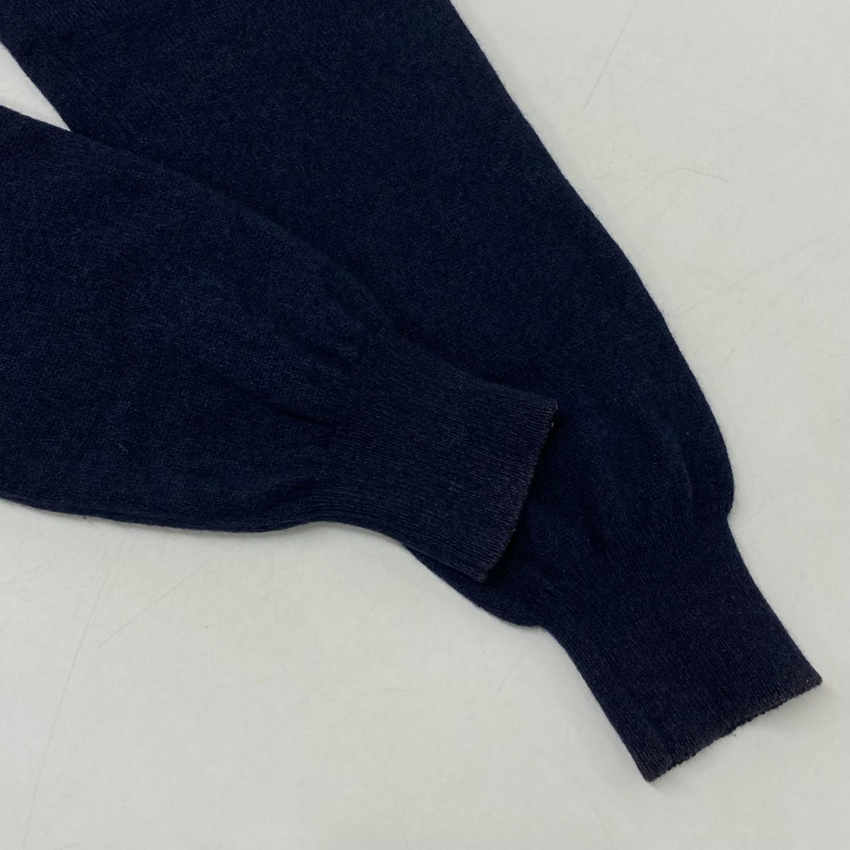BOTTEGA VENETA ボッテガヴェネタ ネイビー カシミヤコットン ジップポケット ニット トップス