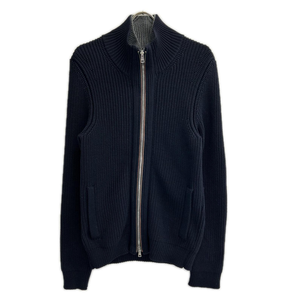 GUCCI グッチ トムフォード期　255915 ネイビー ウール ドライバーズニット トップス