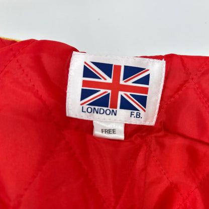 その他ブランド 【LONDON F.B.】イエロー×ブラック サテン スカジャン ジャケット