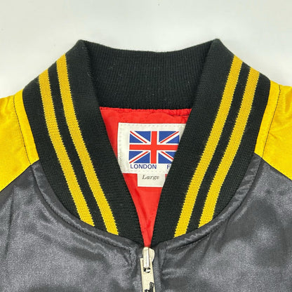 その他ブランド 【LONDON F.B.】イエロー×ブラック サテン スカジャン ジャケット
