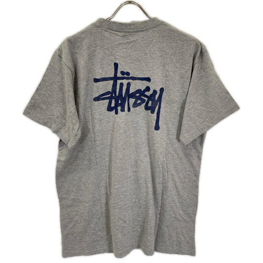 stussy ステューシー 90s デッドストック グレー コットン ロゴ Tシャツ トップス