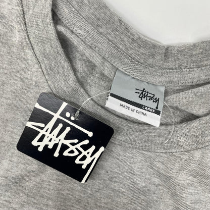 stussy ステューシー 90s デッドストック グレー コットン ロゴ Tシャツ トップス