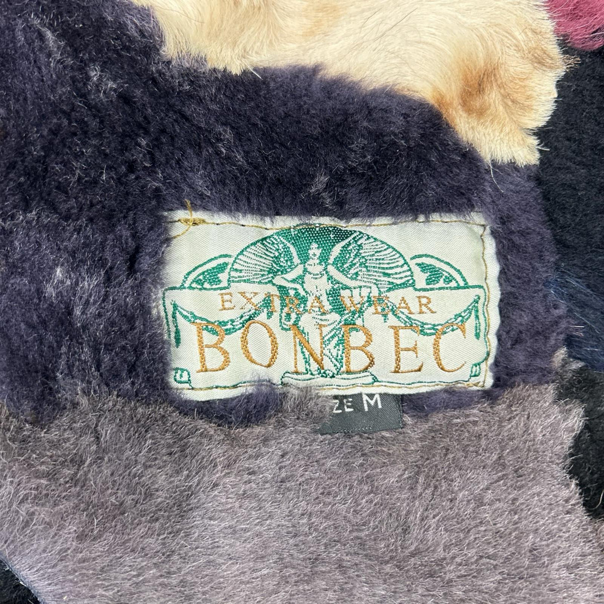 その他ブランド 【BONBEC】ブラウン パッチワーク ムートンジャケット ジャケット