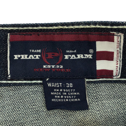 その他ブランド 【Phat Farm】インディゴ ワイド デニムパンツ ボトムス