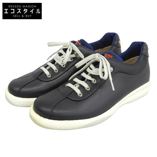 SalvatoreFerragamo サルバトーレフェラガモ 美品 レザー スニーカー シューズ メンズ ブラック 6 1/2 シューズ