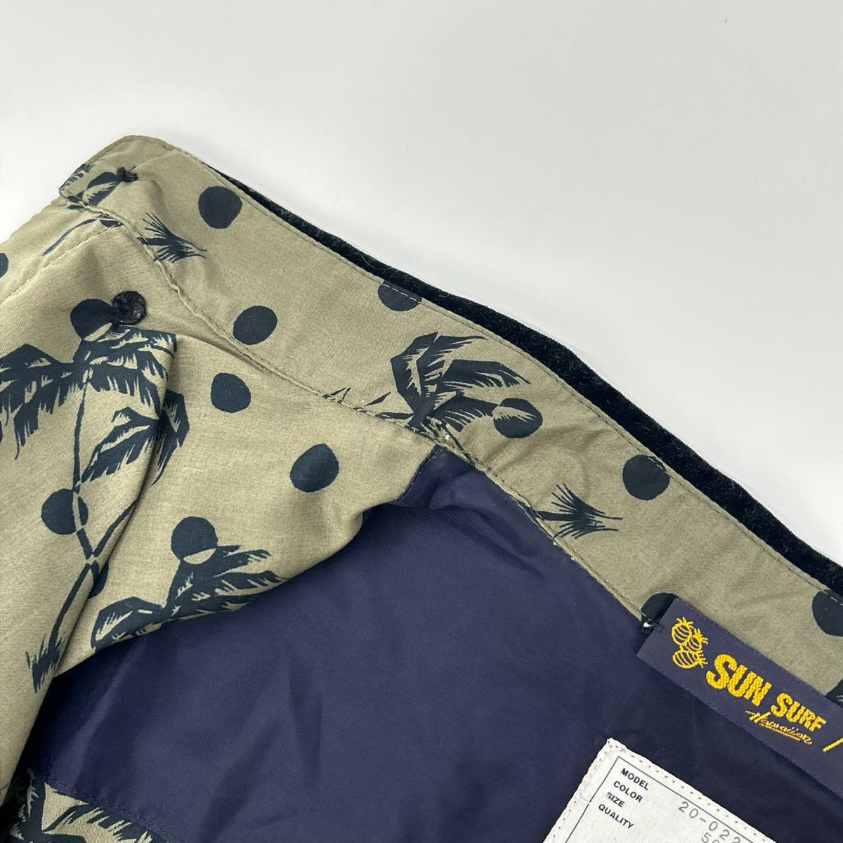 sacai サカイ ×SUN SURF 20-02201M カーキ ドローストリング シャツ トップス