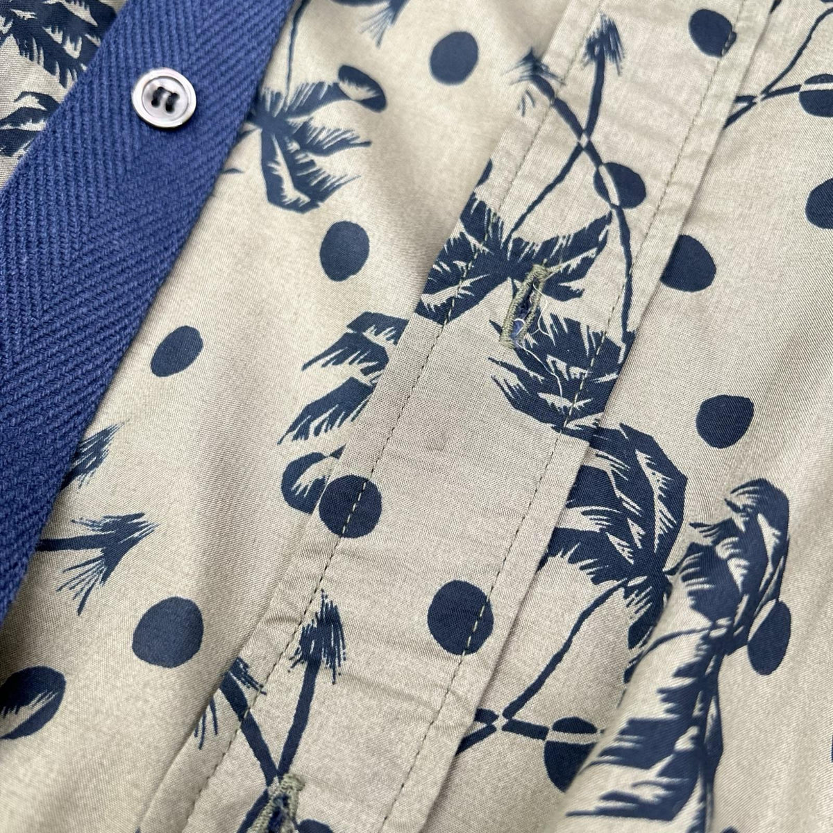 sacai サカイ ×SUN SURF 20-02201M カーキ ドローストリング シャツ トップス