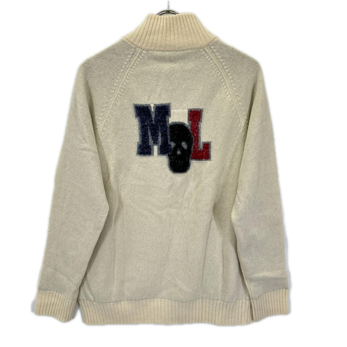 MARK&LONA マークアンドロナ ML-16W-B06 アイボリー エコーズ ジップニット ジャケット Echoes Zip Knit トップス