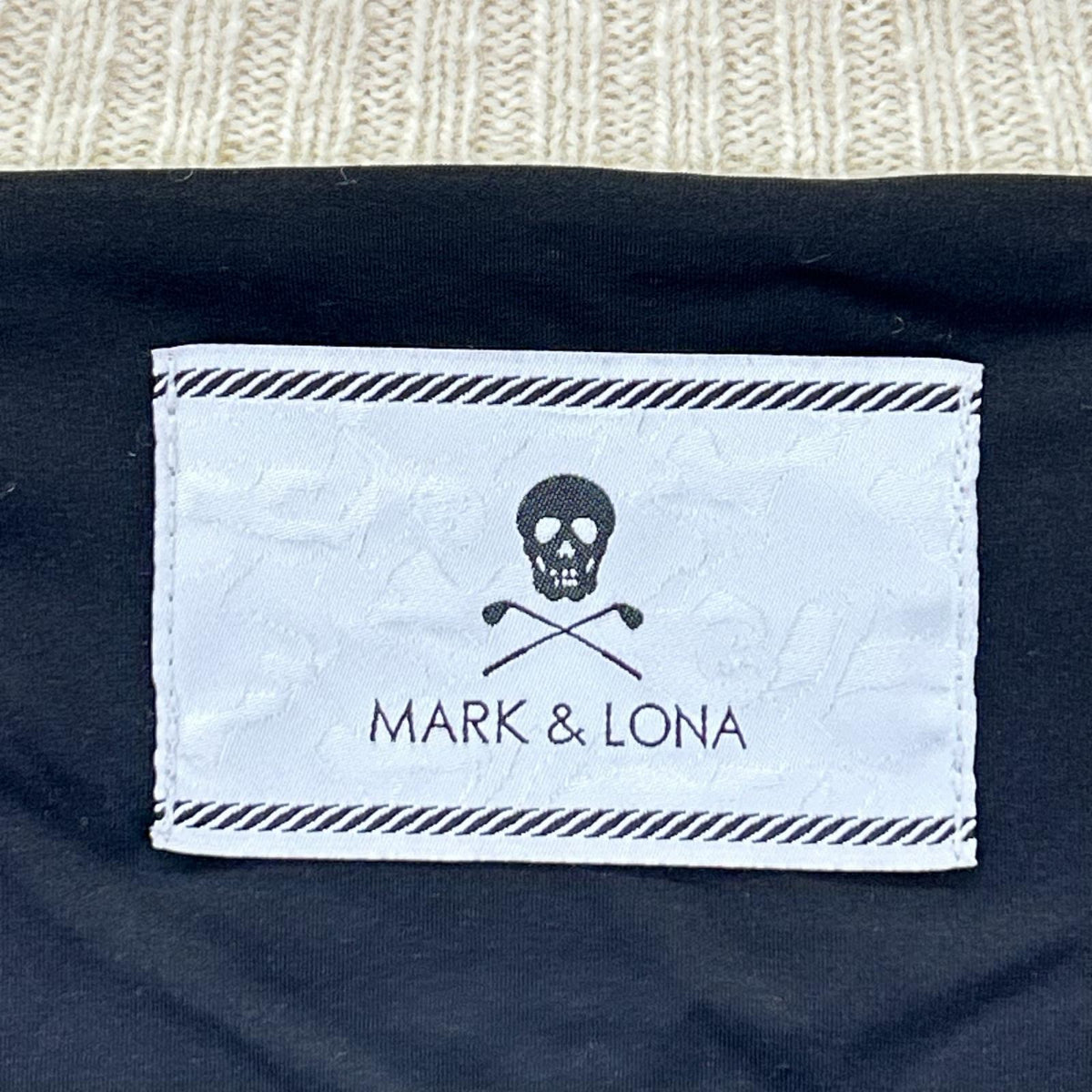 MARK&LONA マークアンドロナ ML-16W-B06 アイボリー エコーズ ジップニット ジャケット Echoes Zip Knit トップス