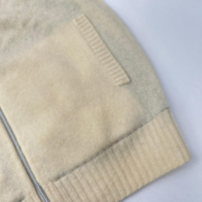 MARK&LONA マークアンドロナ ML-16W-B06 アイボリー エコーズ ジップニット ジャケット Echoes Zip Knit トップス