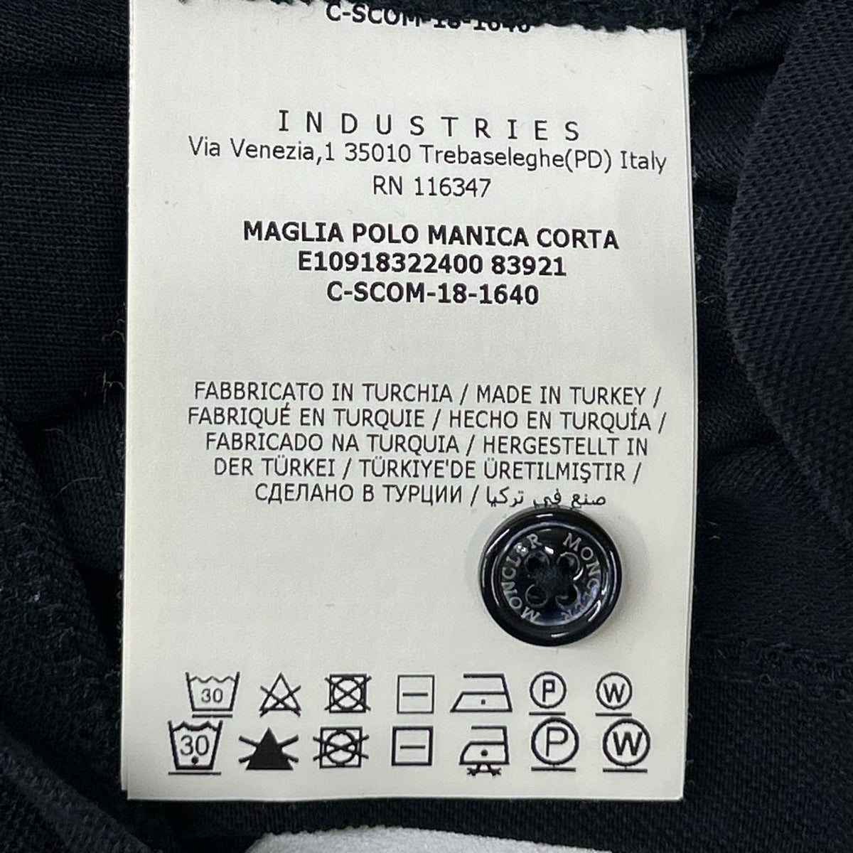 MONCLER モンクレール 18年製 ネイビー MAGLIA ポロシャツ トップス