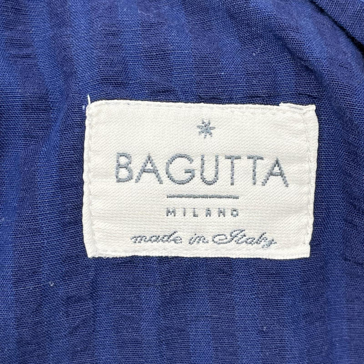 Bagutta バグッタ ブルー コットンリネン ストライプ シアサッカー シャツジャケット ガーメントダイ RICK_GL 09930 ジャケット