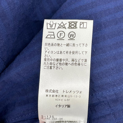 Bagutta バグッタ ブルー コットンリネン ストライプ シアサッカー シャツジャケット ガーメントダイ RICK_GL 09930 ジャケット