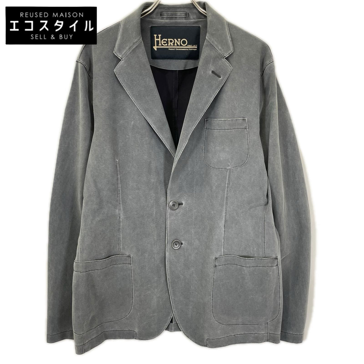 HERNO ヘルノ グレー ファーストアクト テーラードジャケット GA0092U-12450S-9490 ジャケット