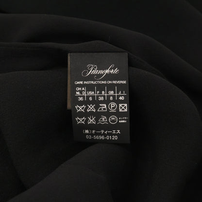 Max Mara Black Ruffle Sleeveless Dress