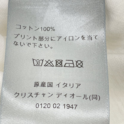 DIOR ディオール ホワイト×ピンク ロゴ 半袖Tシャツ　24ss トップス