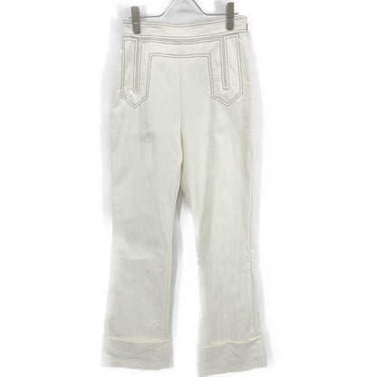Ivory Cotton Stitch Pants Bottoms 2 Ladies
