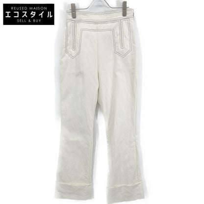 Ivory Cotton Stitch Pants Bottoms 2 Ladies