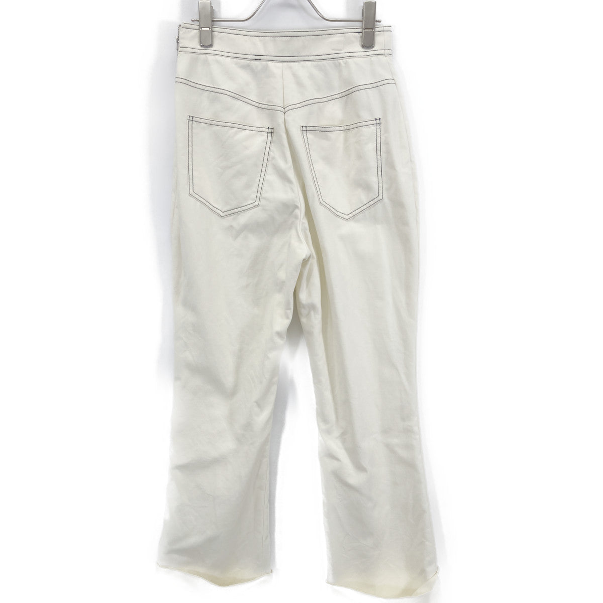 Ivory Cotton Stitch Pants Bottoms 2 Ladies