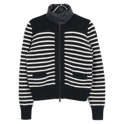 MONCLER モンクレール ブラック×ホワイト CARDIGAN TRICOT ボーダージャケット ジャケット