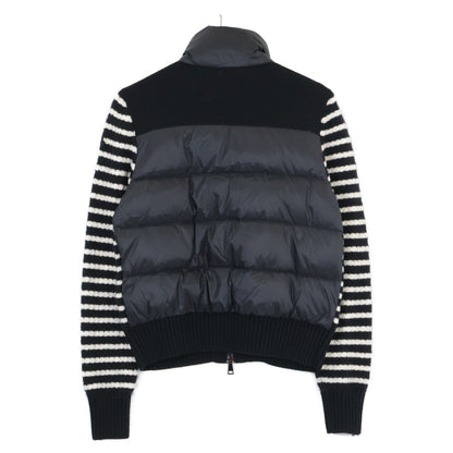 MONCLER モンクレール ブラック×ホワイト CARDIGAN TRICOT ボーダージャケット ジャケット