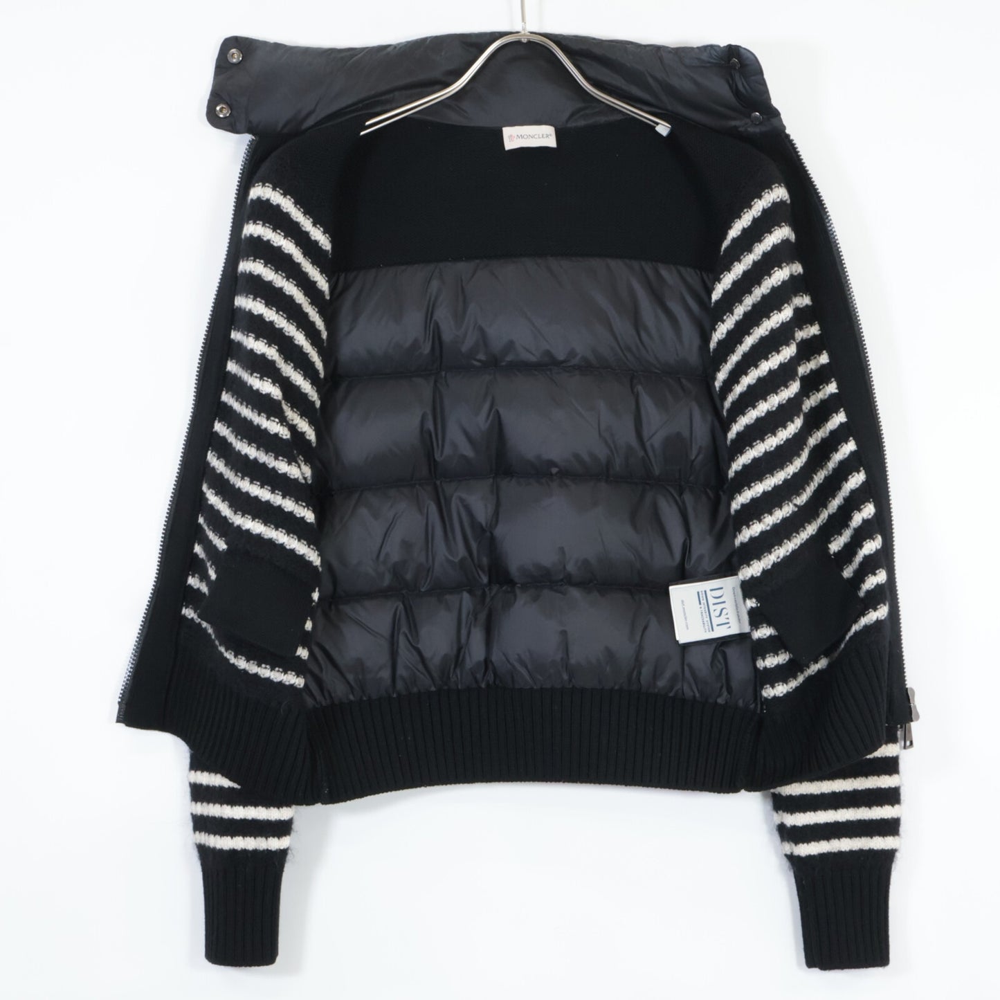 MONCLER モンクレール ブラック×ホワイト CARDIGAN TRICOT ボーダージャケット ジャケット