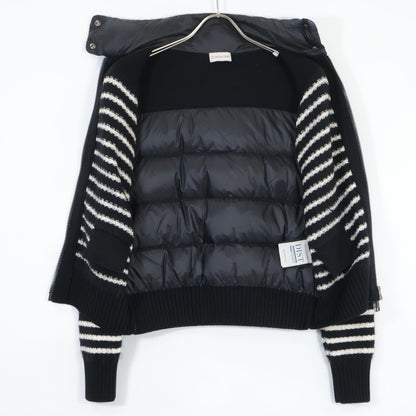 MONCLER モンクレール ブラック×ホワイト CARDIGAN TRICOT ボーダージャケット ジャケット