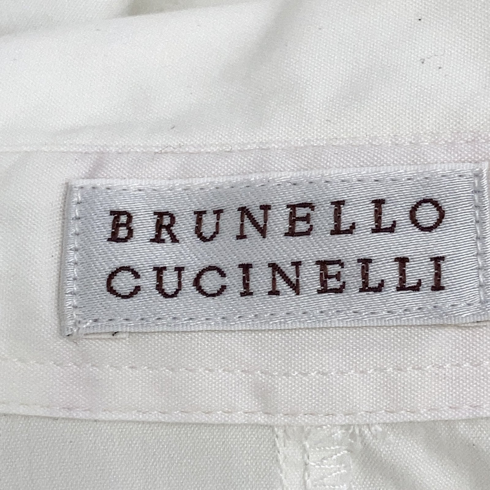 BRUNELLO CUCINELLI White Shirt Blouse Top
