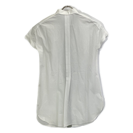 BRUNELLO CUCINELLI White Short-Sleeve Long Shirt Top