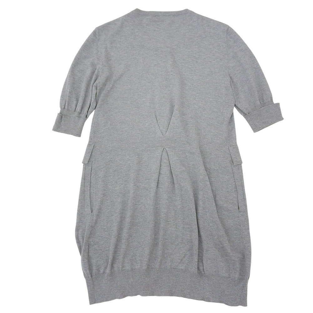 BRUNELLO CUCINELLI Long Cardigan Cotton Tops Women's Gray S Tops