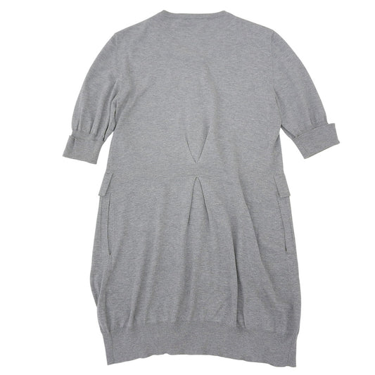 BRUNELLO CUCINELLI Long Cardigan Cotton Tops Women's Gray S Tops