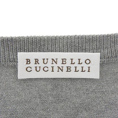 BRUNELLO CUCINELLI Long Cardigan Cotton Tops Women's Gray S Tops