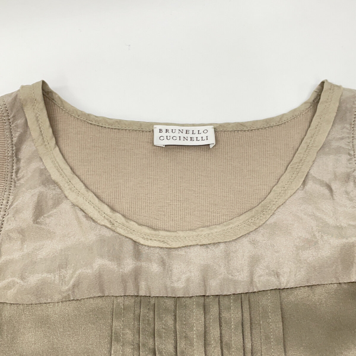 Beige Silk Cami Top S Ladies