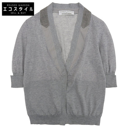 BRUNELLO CUCINELLI ブルネロクチネリ コットン デザイン カーディガン 1つボタン トップス レディース グレー XS トップス