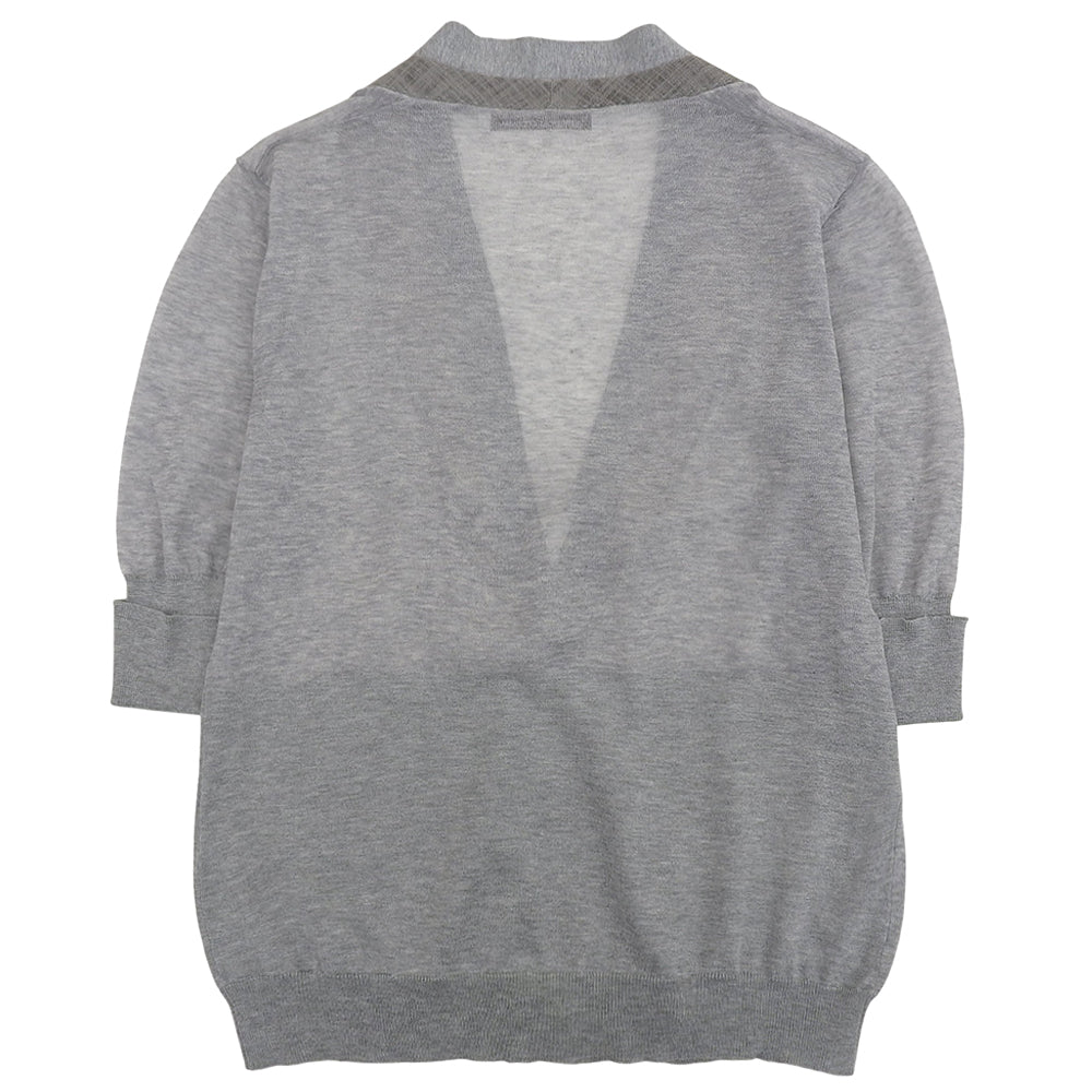 BRUNELLO CUCINELLI ブルネロクチネリ コットン デザイン カーディガン 1つボタン トップス レディース グレー XS トップス