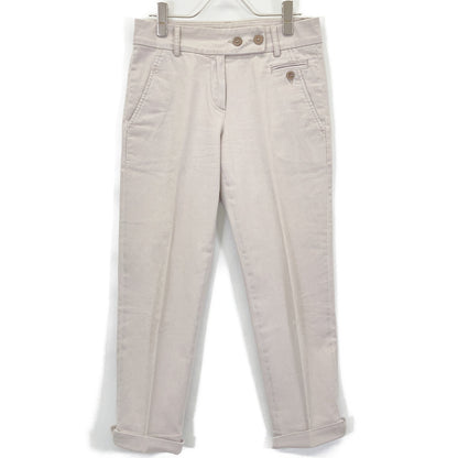 BRUNELLO CUCINELLI ブルネロクチネリ ライトグレーコットン パンツ ボトムス