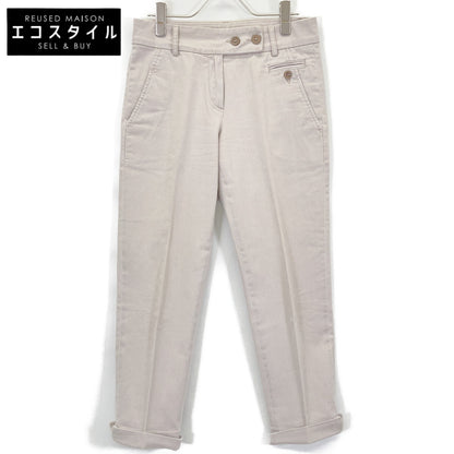 BRUNELLO CUCINELLI ブルネロクチネリ ライトグレーコットン パンツ ボトムス